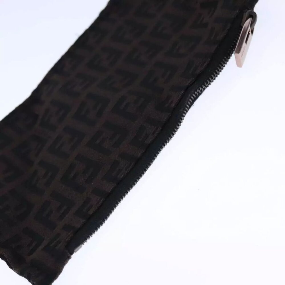 FENDI Zucchino Canvas Tote Bag Brown Auth - Picture 6 of 16